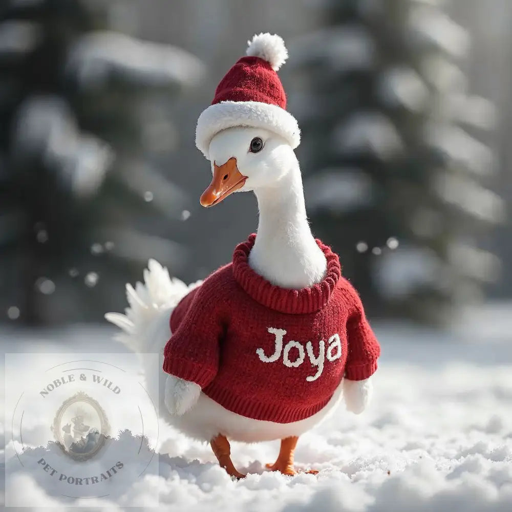 Limited Edition Christmas Cozy Pet Portrait - 1