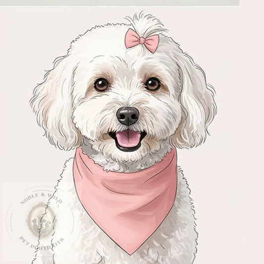Pawsitive Pixels    - Hand Drawn Custom Portraits (Print Only  ) - Pawsitive Pixels