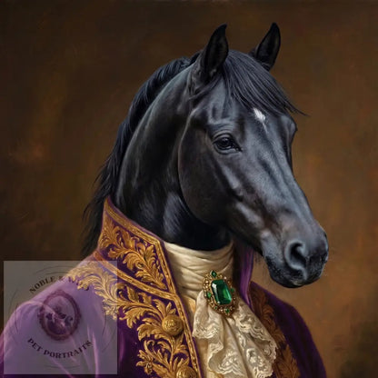 The Nobleman Mustang (Framed Print) - Horses - Framed Print