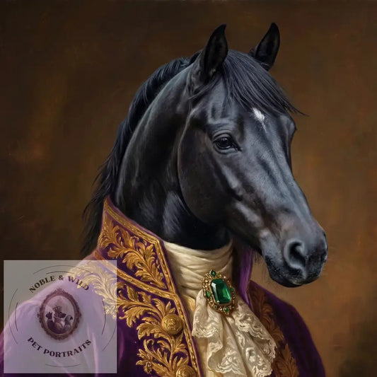 The Nobleman Mustang (Framed Print) - Horses - Framed Print